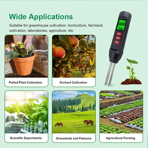 Kit de test de sol portable 3-en-1 avec capteur numérique automatique EC/Humidité/Température et écran LCD pour <span class=keywords><strong>laboratoire</strong></span>, vignobles, prairies, pâturages et cultures - Product Image 4