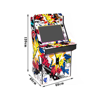 Machine de jeu d'arcade de combat rétro classique de 22 pouces, Console de maison haute, boîte en bois 110V/220V, paiement direct d'usine pour enfants
