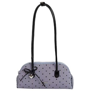 Fashionable Bow-shaped Casual ZIP Portable Summer Women's Crossbody <b>Handbag</b> <b>Chains</b> Two Straps PU Material Polyester Lining - Product Image 3