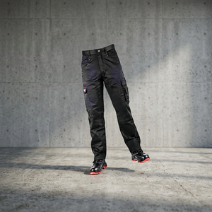 Pantalones de Trabajo Resistentes para Hombre, Tipo Cargo, con Múltiples Bolsillos, de Poliéster/Algodón, con Cierre de Botones - Product Image 4