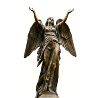 Statue d'angle en bronze antique de grande taille, faite à la main, design moderne et personnalisé, pour décoration extérieure de jardin, de haute qualité, à vendre