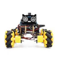 Tscinbuny Mecanum Wheel Smart Car Kit 4WD Robot Starter DIY Kit pour Arduino Education Maker Boards Robot Kit