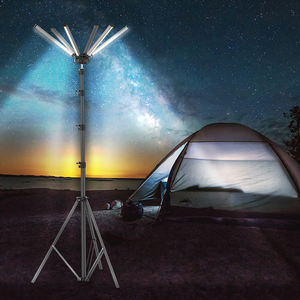 Lampada da Campeggio Solare LED 2025 Super Luminosa 75W con Asta Telescopica 3.2M, Luce da Campeggio 78000LM IP67 con Treppiede - Product Image 1