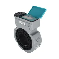 Compteur d'eau ultrasonique alimenté par batterie DN50/DN65/DN80/DN100/DN125/DN150mm RS485 Débitmètre d'eau numérique IP68 Type sandwich