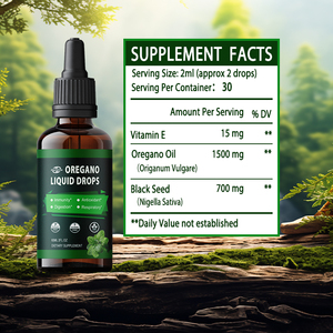Herblife or Customized OEM Organic Oregano Oil <b>Liquid</b> Drops With Black Seed Supports Diestive Alcohol Free Oregano <b>Liquid</b> Drops - Product Image 4