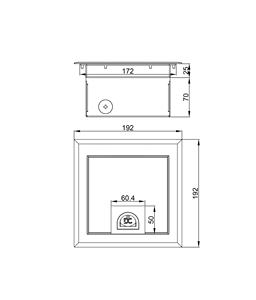 Boîte électrique de sol en acier inoxydable étanche IP66 avec couvercle rabattable à fermeture douce - Product Image 5