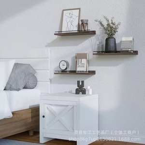Wooden <b>floating</b> <b>shelf</b> with black metal railing <b>wall</b> decoration <b>shelf</b> for bathroom toiletries and toilet paper storage - Product Image 3