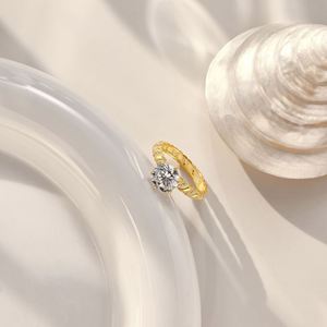 Dylam Delicate Design 925 Sterling Silver Non Tarnish Round <b>Croissant</b> Eternity Band 2ct 5A Cubic Zirconia Women Wedding <b>Rings</b> - Product Image 5