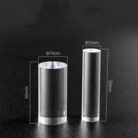 Fabrication sur mesure de lentilles en verre optique K9 K9 Bk7 en silice fondue de 1 à 500 mm pour coupleur de fibre laser, collimateur