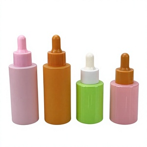 Wholesale Custom Logo Matte Pastel <b>Glass</b> Dropper <b>Bottles</b>, <b>Empty</b> Serum Essential Oil <b>Glass</b> <b>Bottles</b> with Matching Color Dropper Ca - Product Image 3