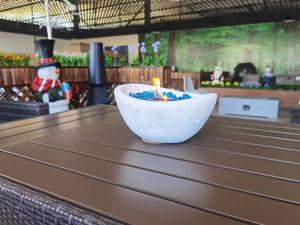 Peaktop TH2201 <b>Portable</b> MgO Tabletop <b>Fire</b> <b>Pit</b> Gel Dye Fuel Freestanding Design Smokeless for Outdoor <b>Fire</b> <b>Pit</b> Table - Product Image 4