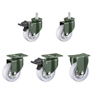 YTOP <span class=keywords><strong>3</strong></span> Zoll Industrial Medium Duty 75mm Rolle PP White Swivel Heavy Duty Caster Rotations räder - Product Image 6