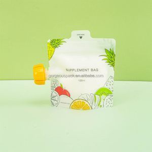 Custom Printed 100ML 150ML 200ML 500ML 1L 2L 5L Juice Spout Bag Food <b>Plastic</b> <b>Packaging</b> Beverage Bag Reusable Refill Liquid Bag - Product Image 5
