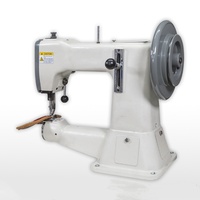 Machine à coudre industrielle BANMO à cylindre robuste, point plat, avec moteur à embrayage pour la couture de ceintures en cuir et de vêtements