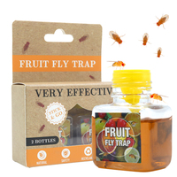 2-pack fruitvliegenvallen voor binnen, fruitvliegenvanger voor thuis & keuken