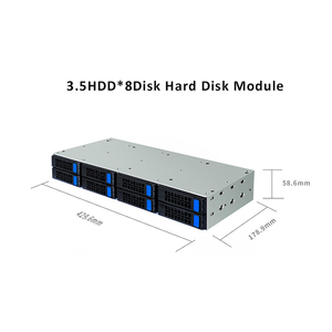 Miwin 2U 8-Bay 3.5 "<span class=keywords><strong>SAS</strong></span> 6Gbps แชสซีขยายฮาร์ดดิสก์แบบ hot-swap-Server array Storage Enclosure - Product Image 6