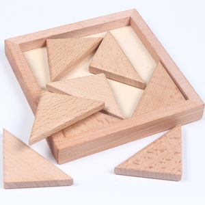 Modello <span class=keywords><strong>Montessori</strong></span> Di Legno Tangram <span class=keywords><strong>Puzzle</strong></span> Di Blocchi di Forma A mano Coordinazione Occhio Creativo triangolo <span class=keywords><strong>puzzle</strong></span> di <span class=keywords><strong>puzzle</strong></span> - Product Image 1