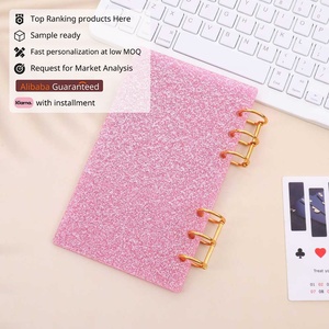 FB TK Venda Quente Binder Bolsos A6 Tamanho <span class=keywords><strong>6</strong></span> Furos Binder Sacos De Folha Solta com Abertura no Lado Mas Sem Zíper - Product Image 1