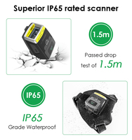 Escáner de Anillo Industrial Effon PS02 para Lector de Códigos de Barras 2D IP65, Batería de 8+ Horas, NFC, Logística de Almacén, en Stock