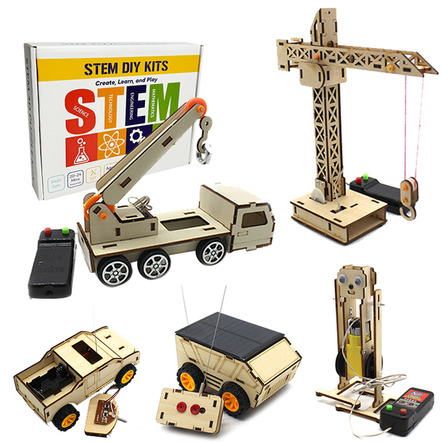 Custom RC Toys School Students Learning Materials Self Assembly Kids Educational Diy Kit STEM Science Engineering Toys for Kids