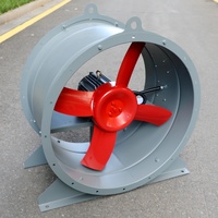 Ventilateur axial OEM électrique à faible bruit, 4 pales, en acier estampé, avec carter à bride filigranée 4 # -10 #   Roulement à billes 380V pour entrepôt et bureau