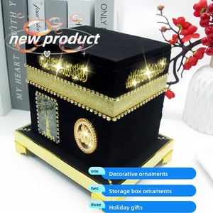 Islamic Ramadan Eid Mubarak <b>Table</b> Decoration Square Acrylic Party Ornament Home Office Day and Time Tracker-Packaged in a Bag - Product Image 4