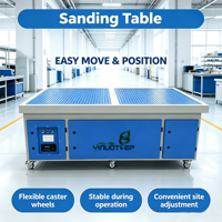 Banc de travail en bois massif avec aspiration intégrée, 3m, double poste, autonettoyant, vente directe usine