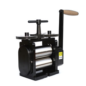 เครื่องรีดโลหะแบบมือหมุน รุ่น Tasanol ขนาด 130x65 มม. แบบเรียบเต็มแผ่น สำหรับทำเครื่องประดับ เครื่องรีดเหล็กแบบมือหมุน - Product Image 1