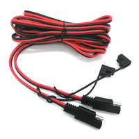 Câble d'extension 14AWG SAE vers SAE avec connecteur rapide pour automobile, camping-car, moto, panneau solaire, faisceau de câblage de charge de batterie