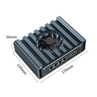 Diseño DE VENTILADOR DE FÁBRICA BKHD G31F MINI PC 6*2,5G Lan DDR4 M.2 Intel N5105 Firewall VPN Router Internet Gateway Linux Pfsense OpenWrt