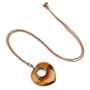 Hot Selling Multi-Color Natural Crystal Stone Heart-Shaped Pendant Amethyst <strong>Quartz</strong> Necklace DIY Love Style Classical <strong>Party</strong> Gift - Product Image 5