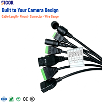 Arnés de Cableado Personalizado para Cámara IP, Multifuncional, con Bloque de Terminales RJ45 y Cable de Alimentación CC para Equipos de CCTV