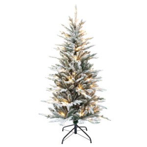 Arbre de Noël artificiel complet, vert, <span class=keywords><strong>sapin</strong></span> de Dunhill, avec support, ornement en verre pliant de 12 pieds, arbres de Noël avec lumières - Product Image 4