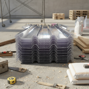 Chapa de Policarbonato Corrugado Oco de 4 Paredes para Telhados de Fábricas, Vidraçaria de Atrios, Painéis Transparentes de Policarbonato PC - Product Image 3