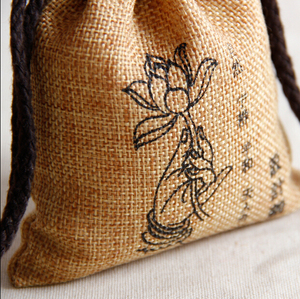 Promotional Reusable Fashion <b>Drawstring</b> Jute <b>Pouch</b> Bag with Customized Logo Jewelry Packing Eco-Friendly Small Size Gift Bag - Product Image 2