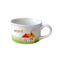 Joli ensemble tasse et soucoupe en céramique peintes à la main, style INS, pour couple, petit-déjeuner, lait, café, thé de l'après-midi