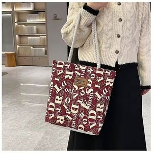 Sac à main pour femmes avec logo, vente en gros, designer, sac fourre-tout d'été tendance, sac en coton de haute qualité - Product Image 2