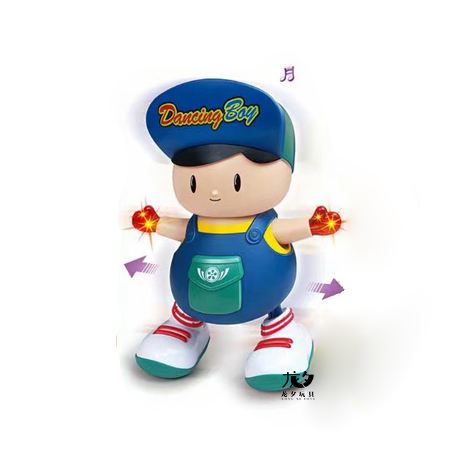 Longxi Electric Boys Doll New Arrival Cartoon pink Girls Dolls Light-up Toys Educational Toy Dance Puppet Robot for Children