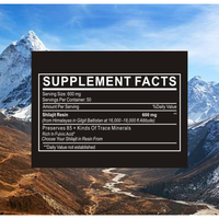 Résine de Shilajit Naturelle Pure de l'Himalaya, Capsules de Shilajit, Fournisseur d'Usine Chinoise