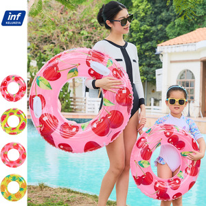 ห่วงยางว่ายน้ำพิมพ์ลายผลไม้ แตงโม สตรอว์เบอร์รี สับปะรด เชอร์รี สำหรับผู้ใหญ่ ใช้ได้ทั้งชายและหญิง ทำจาก PVC หนา 0.18 มม. - Product Image 5