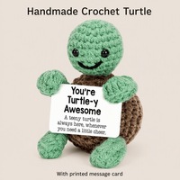 Poupées animales en crochet faites à la main, tortues, énergie émotionnelle positive, design Art Déco, pour la remise des diplômes, anniversaire, décoration intérieure pour adultes