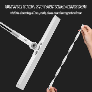 Serpillère à long manche en plastique TPR écologique et résistante, <span class=keywords><strong>balai</strong></span> à serpillière <span class=keywords><strong>pour</strong></span> sols en carrelage, ciment et bois - Product Image 4