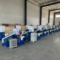 Machine d'extrusion d'aliments pour poissons flottants sur mesure en usine, machine à granulés d'aliments pour chats, lapins, poulets et perroquets