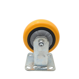 Hochwertige 3 4 5-Zoll-Handkartenrollen Mittelgroße Lenk rolle mit massivem <span class=keywords><strong>PU</strong></span>-Kunststoff rad Nylon und TPR-Material rollen - Product Image 6