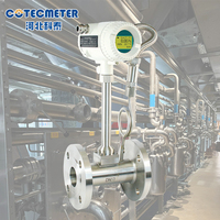 Customizable Stainless Steel Vortex Flowmeter Stable Oem Gas Water Vapor Air Oil Boiler Gas Liquid Metering Sensor With Lcd