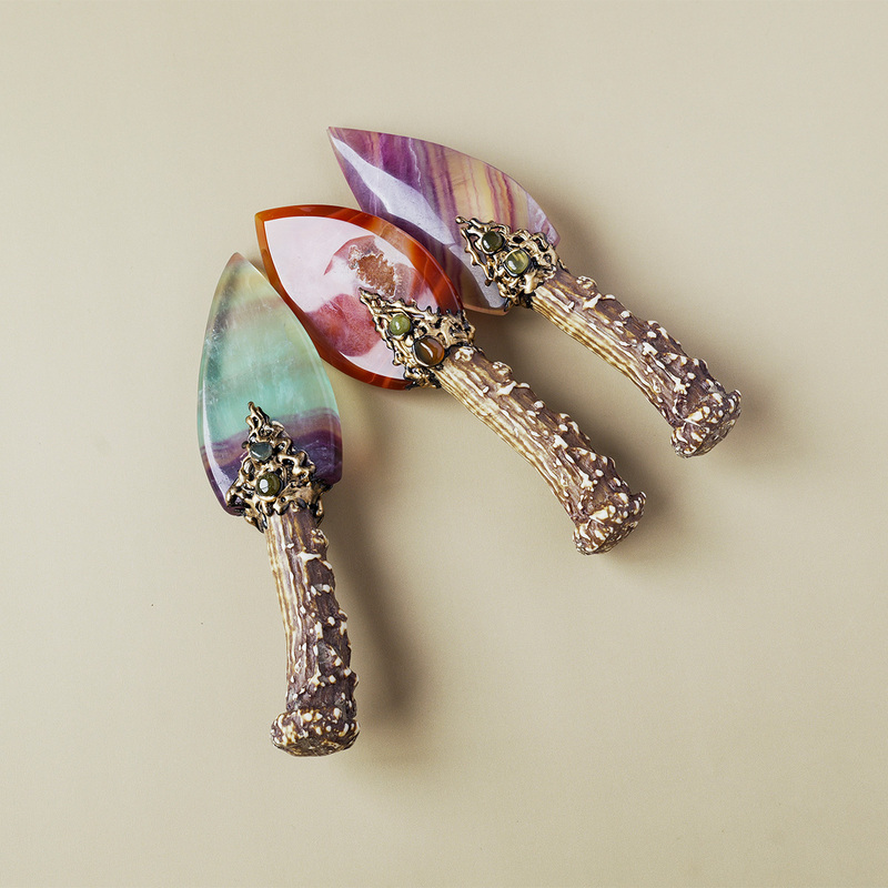 Wholesale Natural Gemstone Crystal Ritual Knives