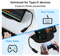Adaptateur USB Type C vers USB 2.0, câble adaptateur USB C mâle vers USB A femelle OTG pour clé USB/lecteur de carte/téléphone/tablette