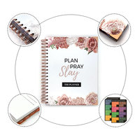Fournitures d'impression personnalisées Spirale Hebdomadaire Prière Journal Planificateur