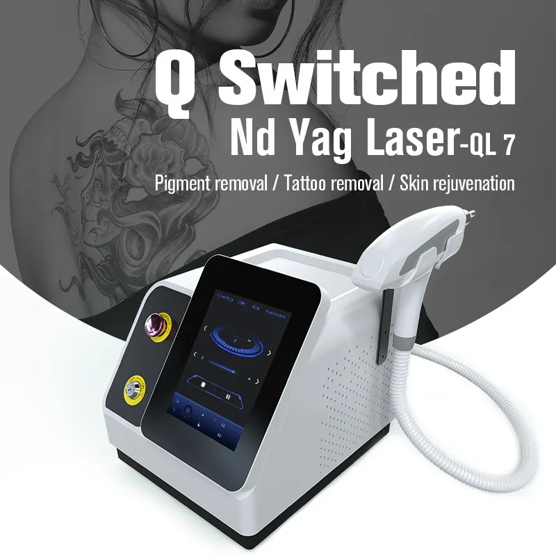 Nubway occhiali di sicurezza professionali Crystal Nd Yag q-switch gribbiatrice solo macchina per la rimozione del tatuaggio Laser Cenmade