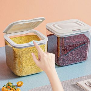 Multi Size Combined Food Grade PET sealed Eco-Friendly <b>Stackable</b> Grain Jar Moisture Proof Insect Proof Kitchen <b>Storage</b> <b>Container</b> - Product Image 2